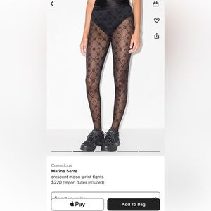 Marine Serre moon print tights